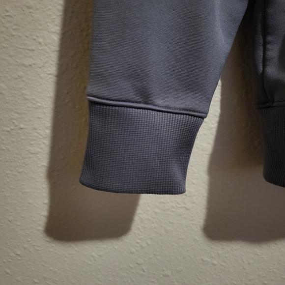 Under Armour Charcoal Gray Hoodie with Teal Logo - Picture 2 of 8